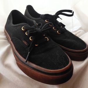 Vans Black Gum Sole Classic Sneakers